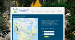Desktop Screenshot of marksmangeological.com