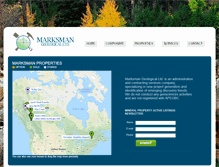 Tablet Screenshot of marksmangeological.com